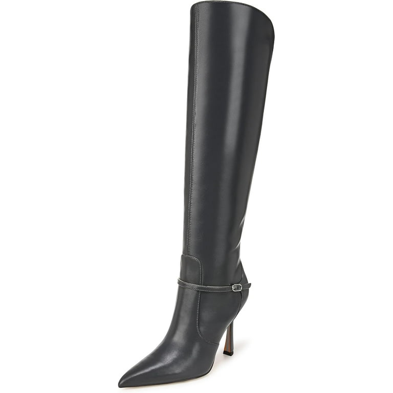 Sam Edelman Women's Elia Pointed Toe Knee High Boot Iron Smoke 9M