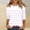 A1-Pink, variant on JJHGVB 3/4 Sleeve Tops for Women Soft Striped Half Sleeve Tops Henley Tops Oversized Tops Henley Neck Soft Striped Shirt Tunic Tops Elbow Sleeve Women Tops A3-blue Polyester,spandex