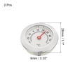 thumbnail image 2 of Uxcell 1.1" Mini Indoor Outdoor Thermometer Round Temperature Monitor Room Gauge, Silver 2 Pack, 2 of 5