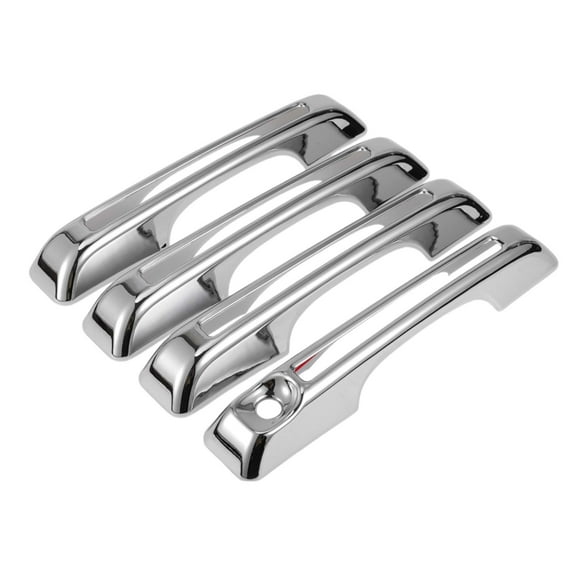 Unique Bargains 1 Set Exterior Decoration Protector for Ford Maverick 2022-2023 Car Door Handle Protector ABS Silver Tone