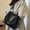Black-1, variant on Minsong Large Capacity Tote Bag, All-Match Classic Handbag for Women, Textured Retro Commuter Bag