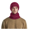 thumbnail image 4 of Nooxsoe Winter Hat Scarf Set Warm Knitted Neck Scarf Thickened Warm Bonnet Winter Warm Bonnet Windproof Warmth Thick Warm Hat Comfortable Soft Slouchy Beanie Casual Wear Women Hats Wine One Size, 4 of 8