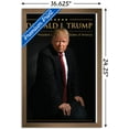 thumbnail image 3 of Trends International President Donald Trump Wall Poster 16.5" x 24.25" x .75" Bronze Framed Version, 3 of 3