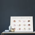 thumbnail image 2 of Custom Canvas Prints White And Brown Pastel Monthly Baby Personalized Photo Image Collage DIY Framed Kit Wall Art Picture Room Decor 16x20 inch, 2 of 6