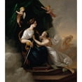 thumbnail image 3 of Berndt Abraham Godenhjelm 20x22 Black Modern Framed Museum Art Print Titled - Right and Innocence (1832), 3 of 5