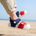 thumbnail image 2 of ZHOGXU Toddlers Children Girls Boys Summer Sandals Soft Sole Non Closed Toe Color Block Breathable Lightweight Shoes For Outdoor Activities,Multicolour3,7.5, 2 of 7
