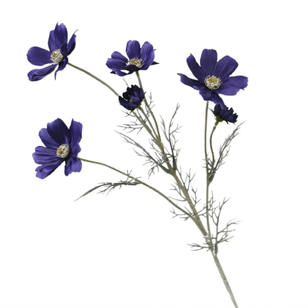 HEVIRGO Artificial Flower Waterproof Realistic Silk Fabric Daisies