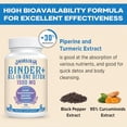 thumbnail image 4 of Jagielolia All-in-One Detox Binder Supplement 1500 MG - High Bioavailability, Liver Gut Detox Cleanse with Activated Charcoal, Zeolite & Bentonite Clay for Toxins, Liver, Digestive, 90 Vegan Capsules, 4 of 5