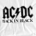 thumbnail image 2 of ACDC T-Shirt Back In Black Unisex Graphic Tee for Men & Women, 2 of 7