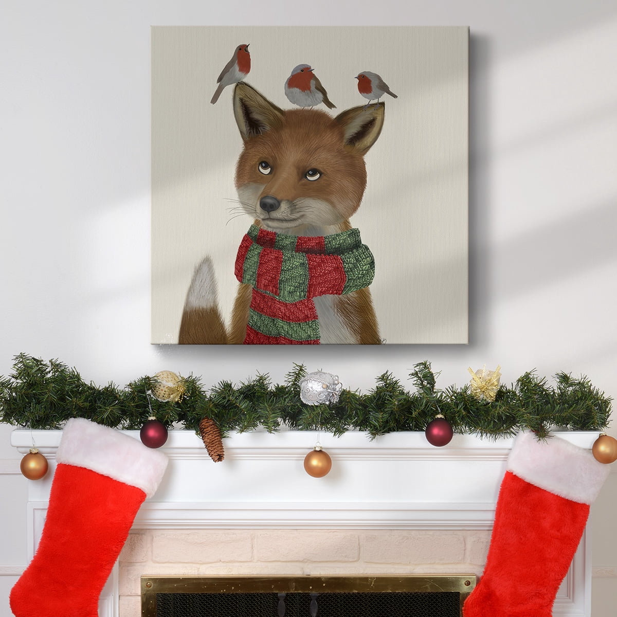 Fox and Robins- Gallery Wrapped Canvas