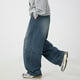thumbnail image 5 of WILLBEST Pantalones Mujer Pantalones Vaqueros Rectos Holgados para Hombre, Con Textura, Diseño Único Dividido, Estilo Retro, Cómodos y Elásticos, para Uso Informal. Extra Grande, 5 of 8
