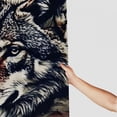 thumbnail image 3 of Orinice Wolf Flag Americo Makk Bathroom Decor Set, Multi-Size Colorful Luxurious Graphic Print Polyester Fabric Fashion Shower Curtain Set with Hooks 36x72, 3 of 7