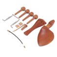 thumbnail image 6 of Violin Part Accessory Jujube Wood with ChinRest/ Endpin/Tailpiece/Tuning Pegs/Gut for 4/4, 6 of 8