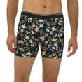 thumbnail image 2 of Men'S Boxer Briefs, Dogs Soft And Breathable Mens Underwear Boxer Briefs With Widen Waist, 2 of 2