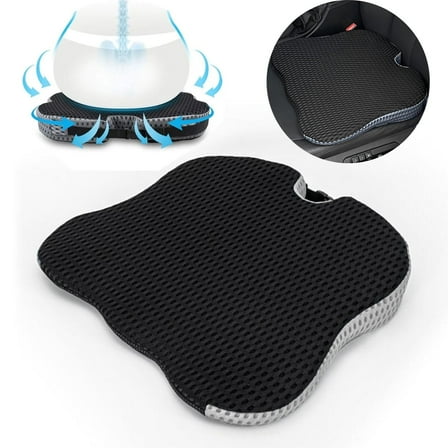 Memory Foam Seat Cushion, Ergonomic Desk Chair Cushion for Tailbone Pain Relief, Pressure Sciatica, Car Seat Cushion, Butt Pillow Suit Office, Car, Wheelchair, Home, Long Sitting