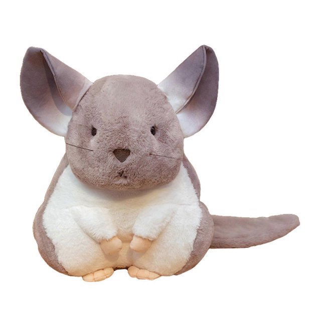 Stuffed Animal Gift Plush Hamster Toy Toddler Gifts for Girls Aged 3, 4, 5, 6, 7, 8 Yrs Olds 25cm 35cm 55cm White 25cm