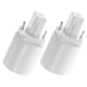 thumbnail image 3 of 2pcs G24D a E27 Adaptador Lámpara de 2 pines Lámpara Lámpara Lámpara Adaptador Ligera Converter Converter Converso LED Accesorios de luz, 3 of 7