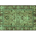thumbnail image 1 of Ahgly Company Indoor Rectangle Abstract Turquoise Blue Modern Area Rugs, 8' x 10', 1 of 4