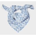 thumbnail image 3 of Bimba White Vector Design Damask Printed Pure Silk Scarf Neck Wrap Summer Hair Bandanas For Women 40 x 40 Inches, 3 of 6
