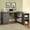 Grey, variant on Home Office Desks, Tona Weathered Grey 3-Drawer L-shape Desk, Grey Office Desks,Solid Wood+Mdf Wooden Office Desks, Furniture Office Desks & Work Surfaces