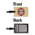thumbnail image 4 of I Donut Know Funny Faux Leather Travel Luggage Tag, 4 of 7
