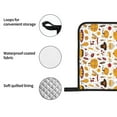 thumbnail image 4 of Haiem Thanksgiving Print Extra Long Oven Mitts and Pot Holders 4pc Sets: Heat Resistant Silicone Oven Mittens with Mini Oven Gloves and Hot Pads Potholders, 4 of 6