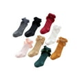 thumbnail image 6 of TSEXIEFOOFU Baby Girls Knee High Socks, Classic Solid Color Cotton Socks with Velvet Bow for Infants, 6 of 7