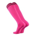 thumbnail image 2 of TCK Finale 3-Stripe Soccer Socks - Hot Pink Black, 2 of 2