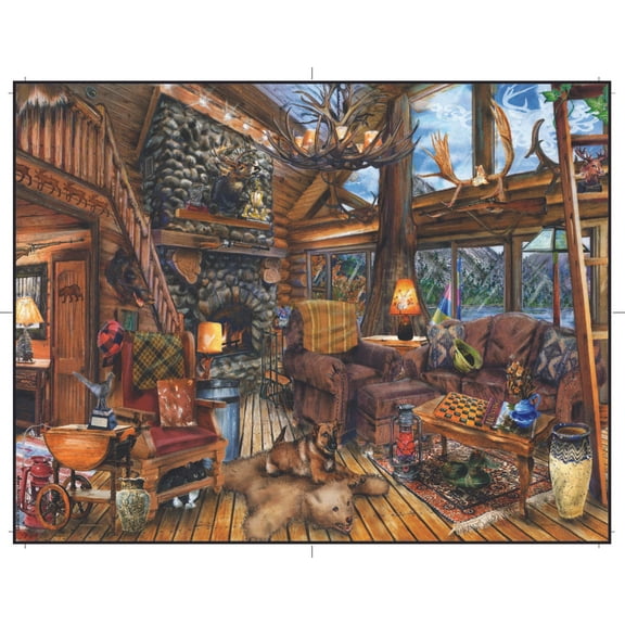 Springbok 500 Piece The Hunting Lodge Jigsaw Puzzle for Adults - Made in USA