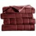 thumbnail image 2 of Sunbeam Heated Electric Blanket Quilted Fleece Full Size - Garnet Red, 2 of 2