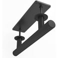 thumbnail image 3 of Kit de manija de puerta de Granero de 12 pulgadas, Material de acero sólido, para puerta/garajes/gabinete, redondo, negro mate, 2 uds., 3 of 5