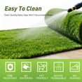 thumbnail image 3 of Realistic Deluxe Artificial Grass Synthetic Thick Lawn Turf Carpet 3 FT x 5 FT 15 Square FT Green, 3 of 9