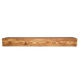 thumbnail image 2 of Luxe Surface 82 inch Floating Shelves Burn Color Wood Fireplace Mantel, 2 of 6