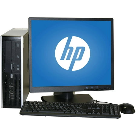 Used HP 8000 SFF Desktop PC with Intel Core 2 Duo E8400 Processor, 4GB Memory, 19" LCD Monitor, 500GB Hard Drive and Windows 10 Home