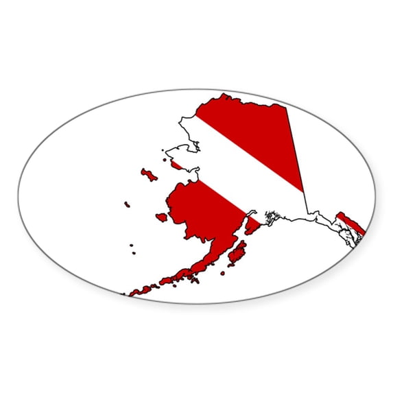 CafePress - Dive Alaska Sticker - Sticker (Oval)