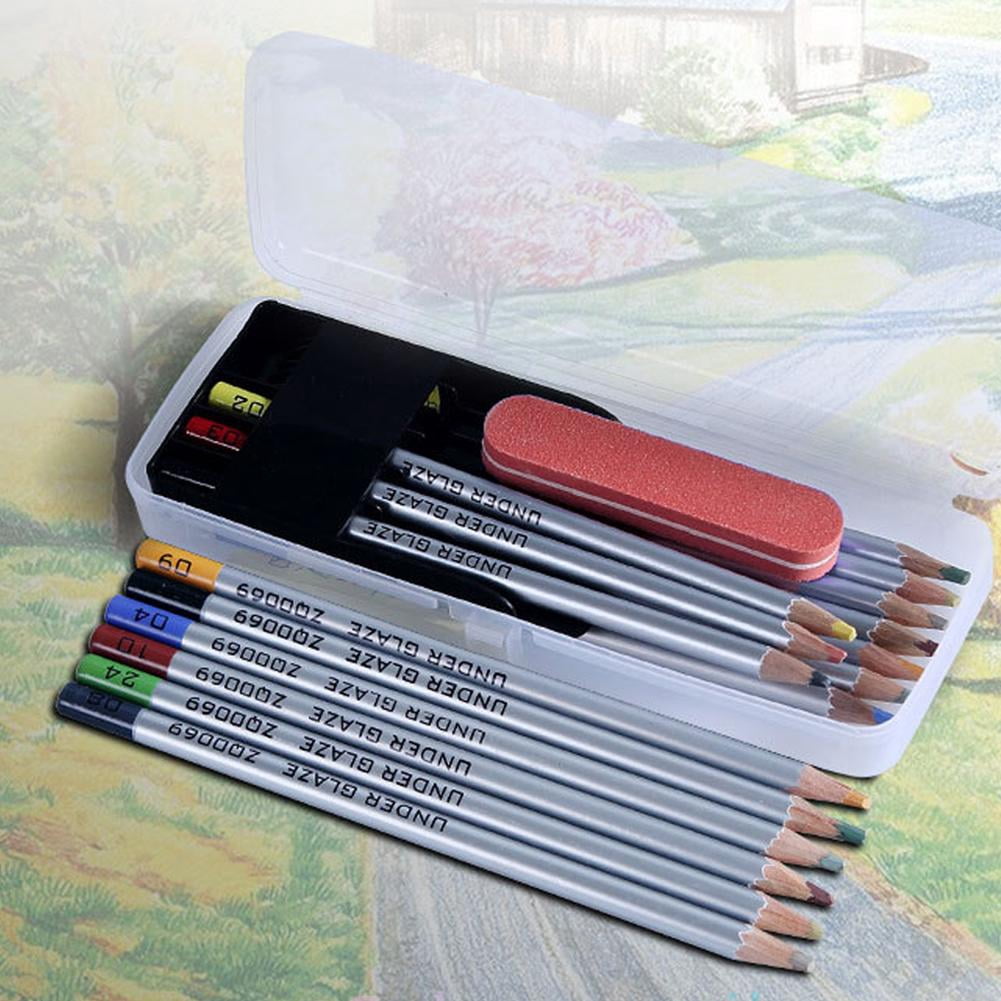 QHUDLV Pottery Underglaze Pencil Set, 10 Colors DIY Ceramic Art Kit