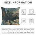 thumbnail image 6 of Jiayy Dragon Throw Pillow Cover Set of 2 Funny Novelty Funky Green Soft with Zipper Square Decorative Couch Bed Living Rooms Patio Indoor Pattern Pillow Cases, 6 of 6