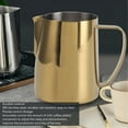 thumbnail image 4 of 304 Stainless Steel Milk Frothing Pitcher For Home, Durable And Versatile Coffee Steaming Cup, 4 of 8
