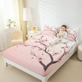 thumbnail image 4 of Homewish Cherry Blossom Bed Sheets,Pink Sakura King Sheets,Japanese Theme Sheet Set For Girls Kids,Microfiber Bedroom Decor,4-Piece, 4 of 7