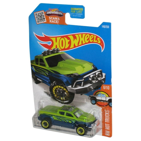 Hot Wheels HW Trucks 6/10 (2015) Green & Blue Off-Duty Car 146/250