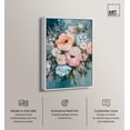 thumbnail image 2 of Pastel Bloom in Pink I Canvas Print Floral Wall Decor by Art Remedy, White Frame, 16 x 24, 2 of 7