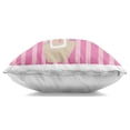 thumbnail image 2 of Stupell Industries Pink Striped Glam Girl Design by Chen Alyesh Throw Pillow, 2 of 6