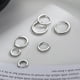 thumbnail image 2 of 100% Plata de Ley 925 auténtica minimalista bohemio hebilla de oreja redonda para mujer Punk Unisex Rock aro pendiente accesorios de joyería, 2 of 2