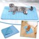 thumbnail image 2 of Tapete de seda azul hielo (A) Tapete de hielo para mascotas Tapete de verano para perros Tapete para gatos Cama transpirable de seda de hielo para gatos Suministros para mascotas Tapete de verano, 2 of 8