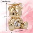 thumbnail image 5 of Matashi 24K Gold Plated Graduation Bear with Crystals Home Decorative Showpiece Gift for Christmas Birthday Mother's Day Anniversary New Year Living Room Bedroom Decor, 5 of 7