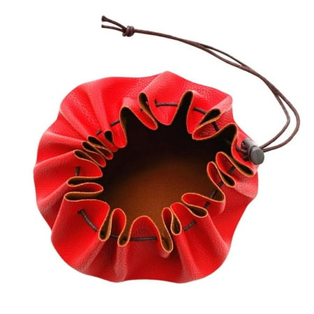 

15 Large Leather Draw String Bushcraft Tinder Storage Pouch Camping Hiking Survival Gear Organizer Holder Bag