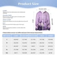 thumbnail image 5 of Xecao Lavender Roses Arrangement Print Fishing Shirts for teenager Long Sleeve UV Sun Protection Hoodie with Zipper Outdoor Hiking Shirts-Large, 5 of 7