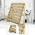 thumbnail image 6 of FVDPWYE Earring Holder Multi Tiers Wood Jewelry Storage Organizer Versatile Stud Earring Yellow, 6 of 9