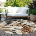 thumbnail image 6 of Addison Rugs Chantille Indoor/Outdoor Transitional Animal Beige Washable Round Rug, 8' x 8', 6 of 6