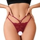 thumbnail image 3 of Gibobby Calzoncillos sexy Logo de personalizado, Tangas a rayas de cintura , Bikini , tangas personalizadas, ropa interior de mujer(Rojo,M), 3 of 5